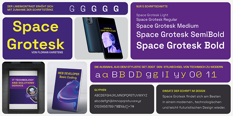 Space Grotesk Bento Grid